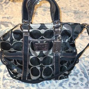 Coach Glitter Signature Print Bag